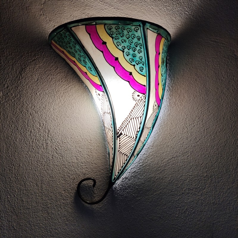 lámpara marroquí de pared