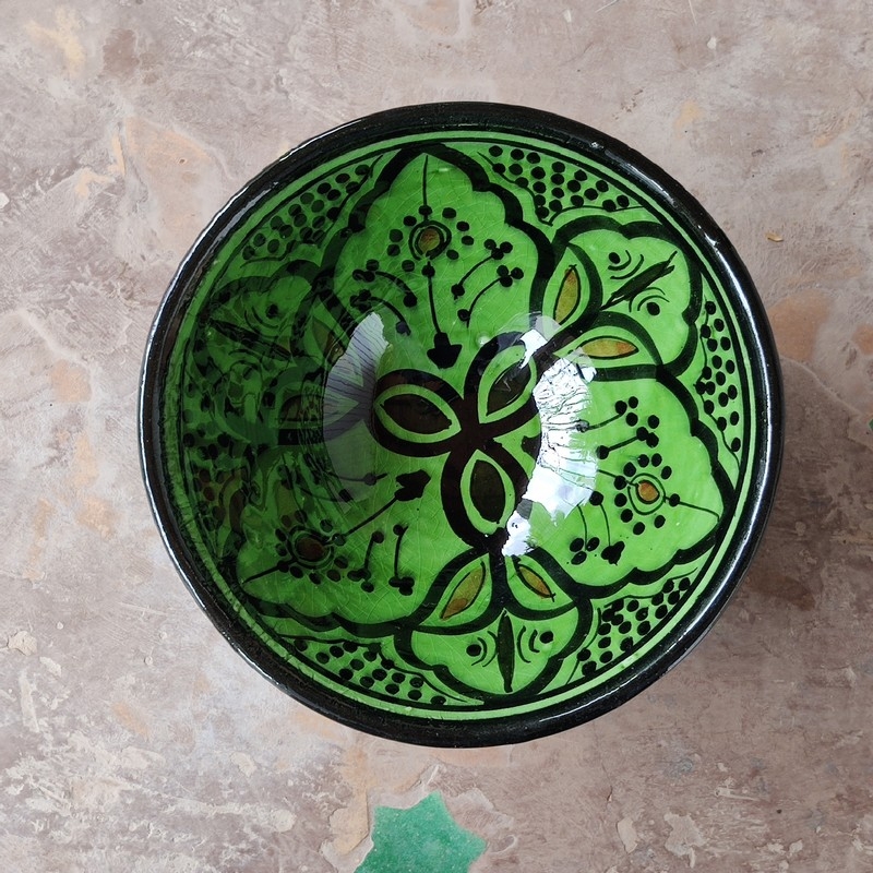 cerámica pintada de marruecos
