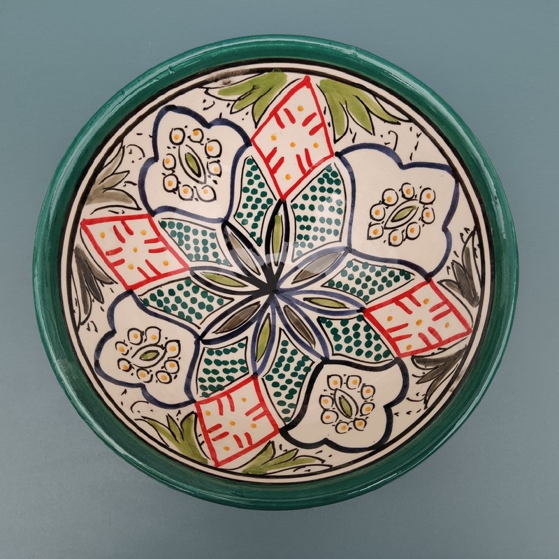 cerámica marroquí verde