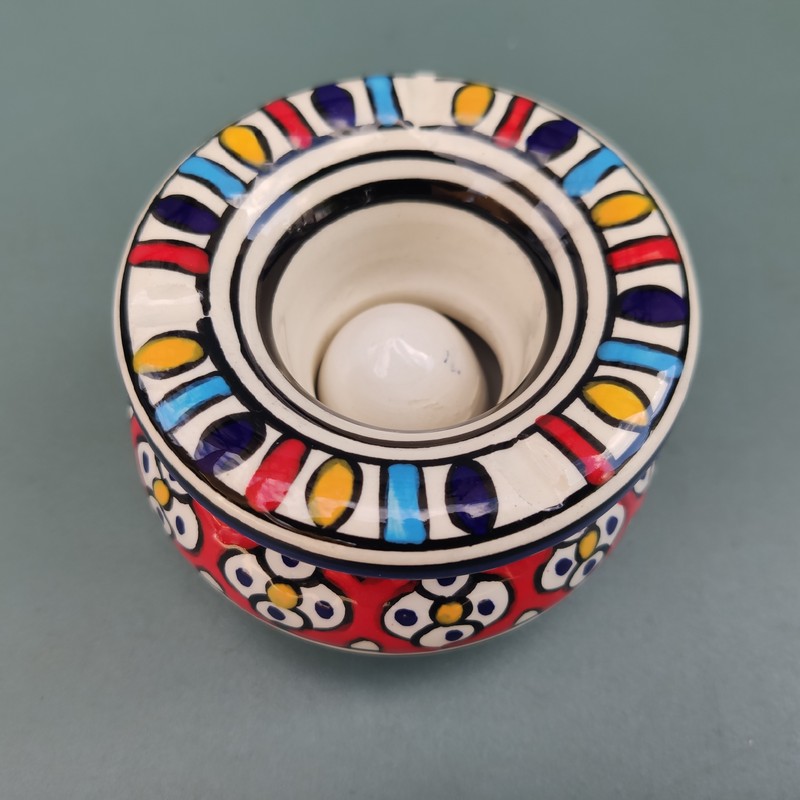 Cenicero de cerámica marroquí grande Yomana - Imagen 2