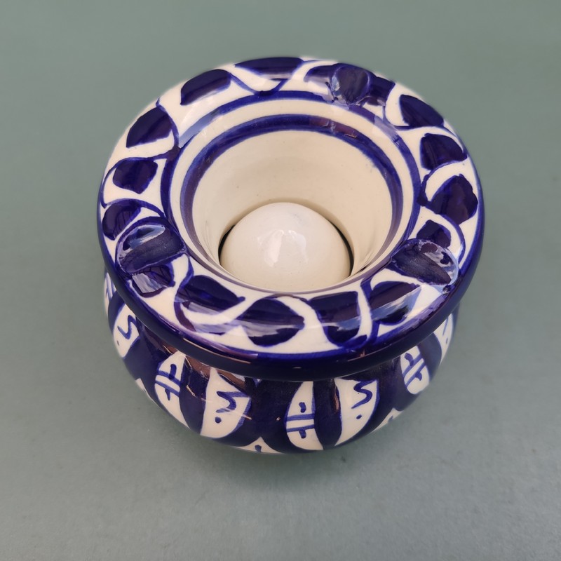 Cenicero de cerámica marroquí grande Amazigh - Imagen 2