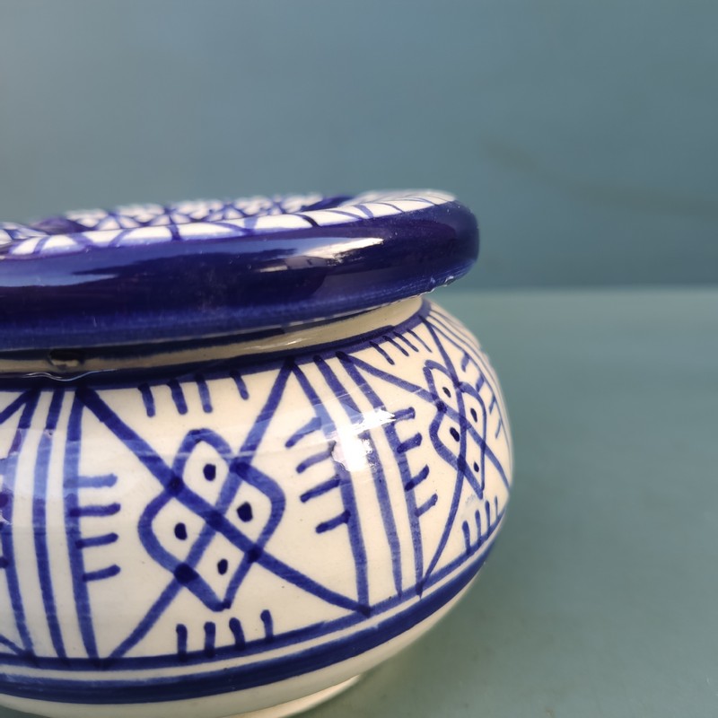 Cenicero de cerámica marroquí grande Hayati - Imagen 3