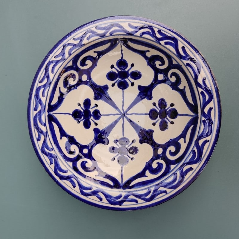 cerámica árabe pintada