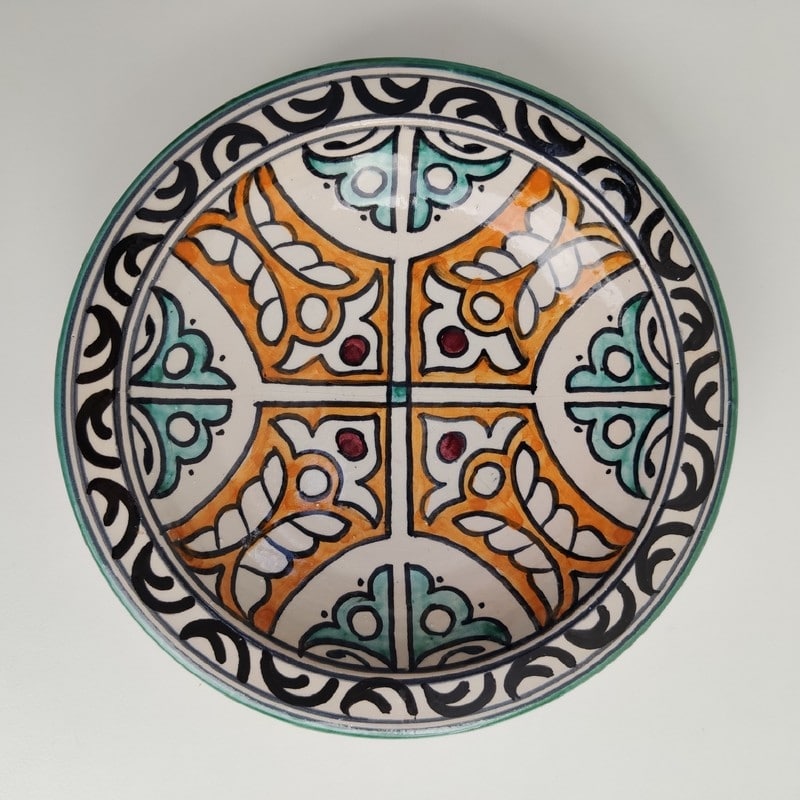 plato de cerámica árabe para colgar