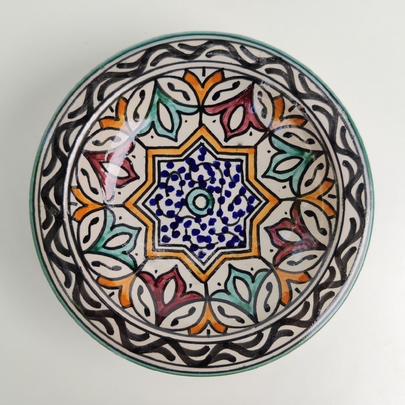 plato de cerámica árabe para colgar