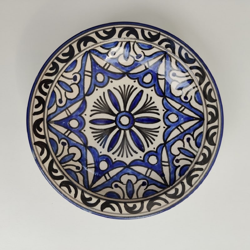 Plato de cerámica marroquí 19cm Tanger