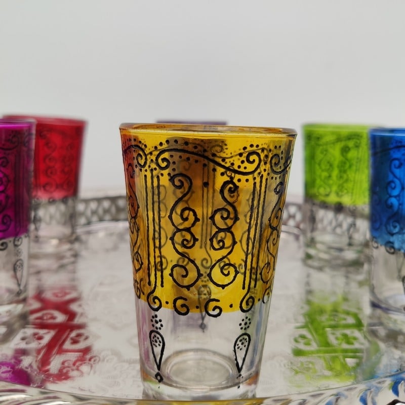 vasos de té de marruecos