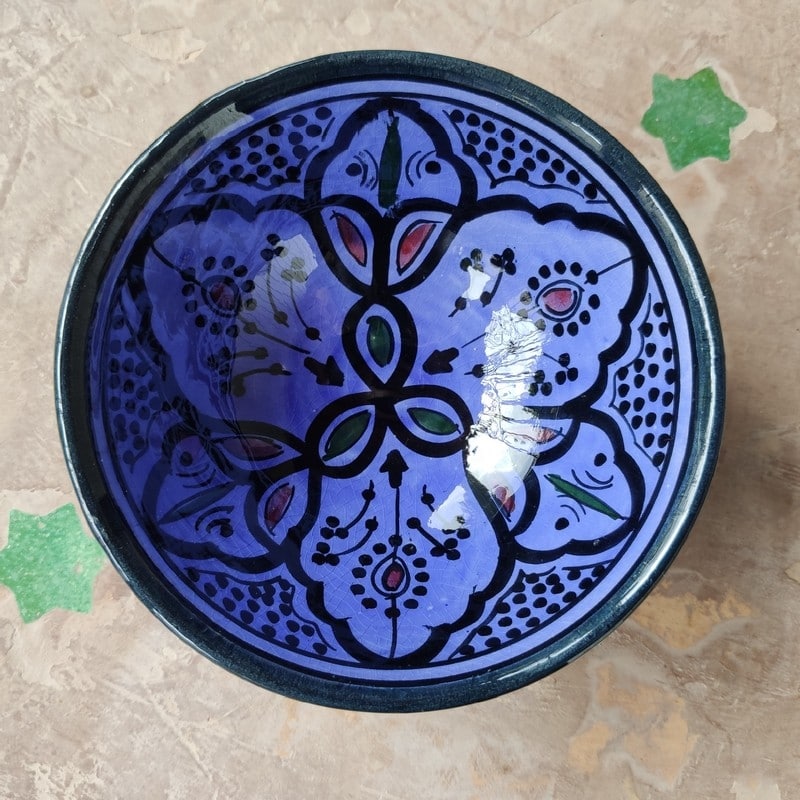 cuenco de cerámica árabe