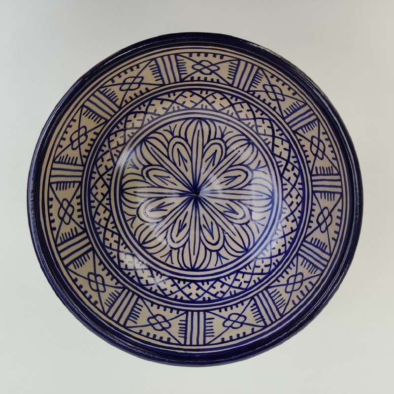 cerámica tradicional color azul