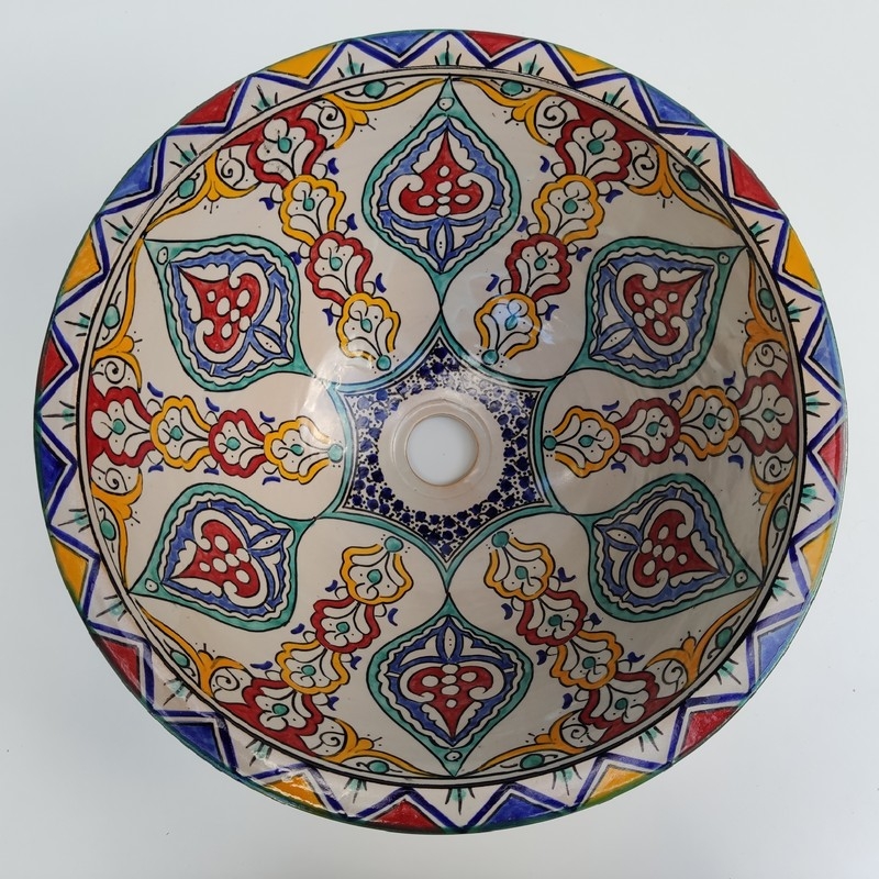 lavabo de cerámica marroquí