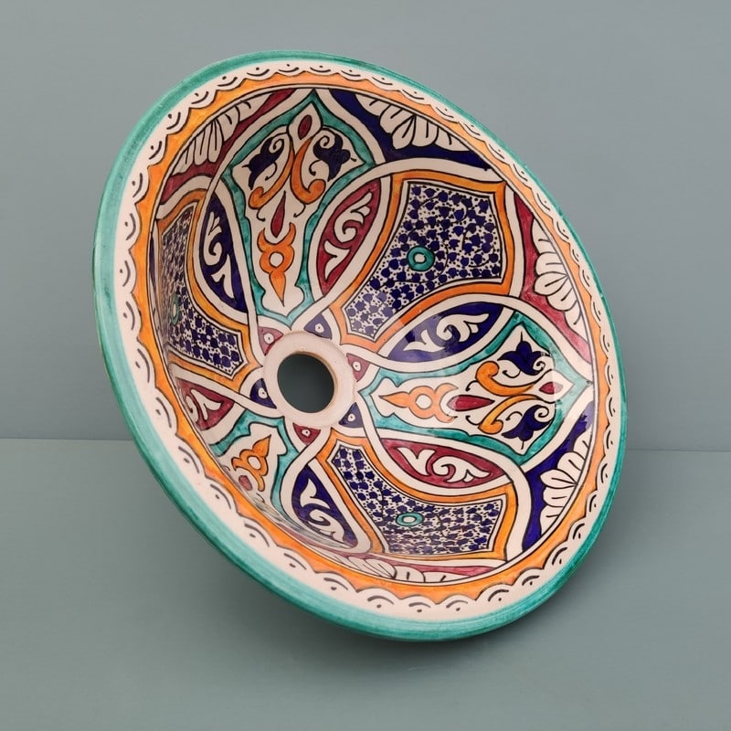 lavabo de cerámica marroquí