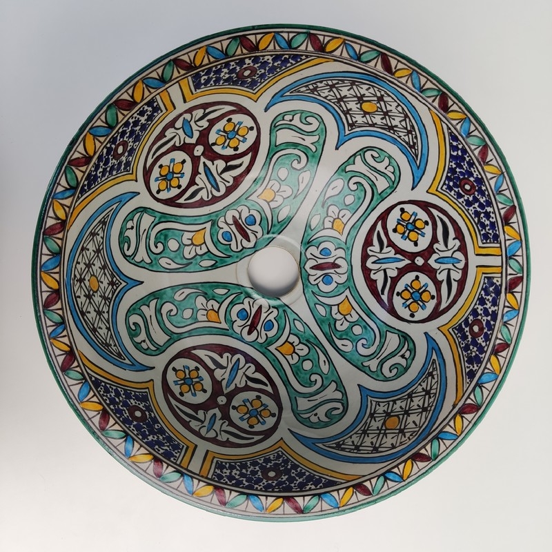 lavabo de cerámica marroquí