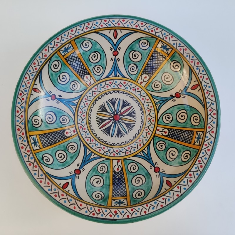 plato de cerámica de colores