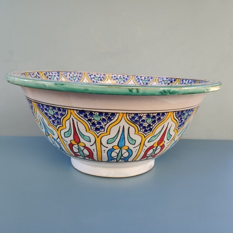 lavabo de colores de marruecos