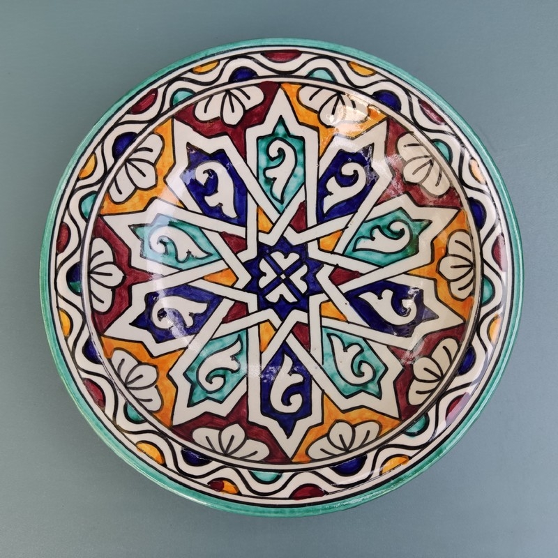 vajilla de cerámica marroquí