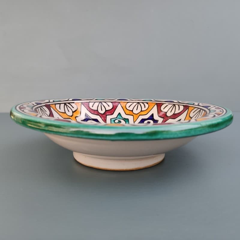 vajilla marroquí de cerámica