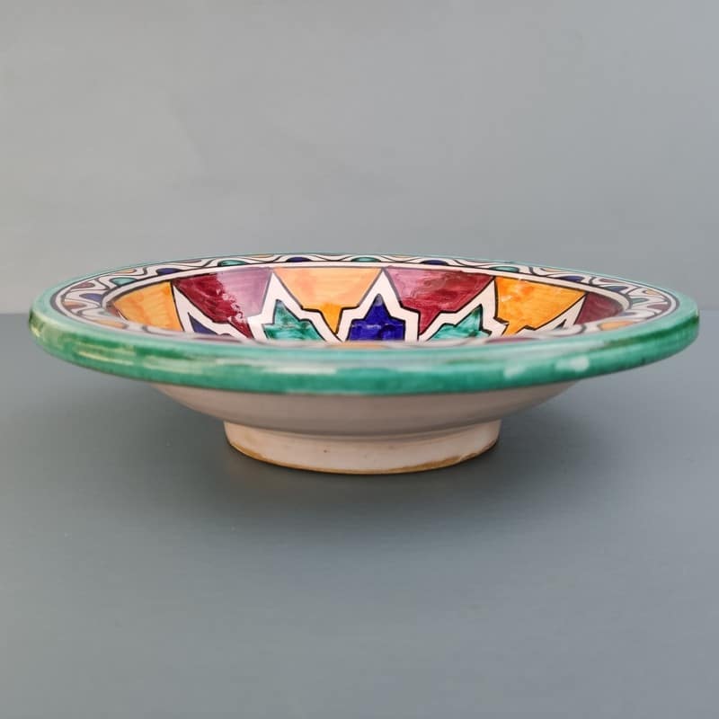 plato árabe de cerámica