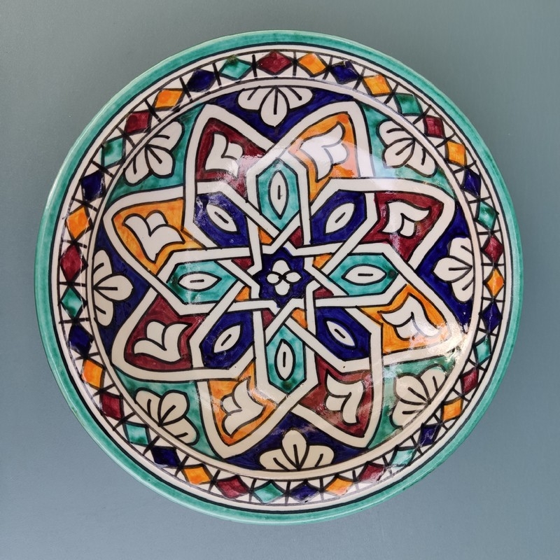 plato marroquí para patio
