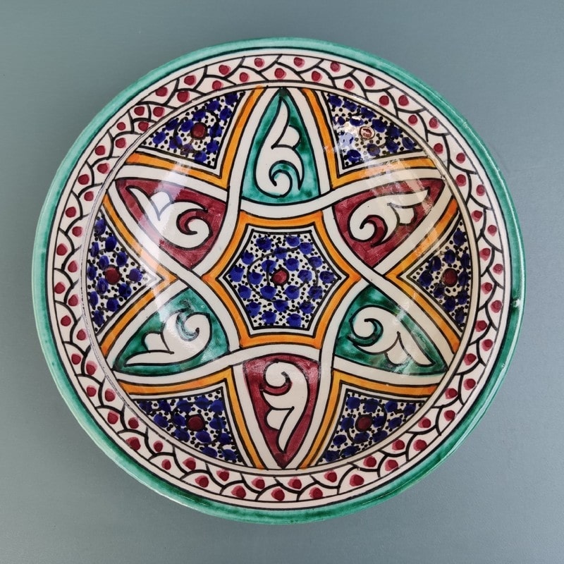 cerámica árabe pintada