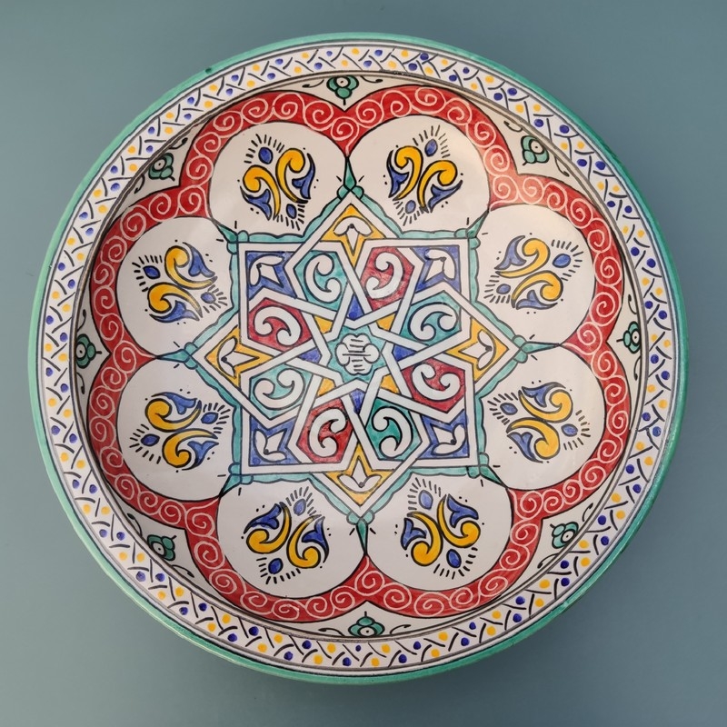 Plato de cerámica marroquí
