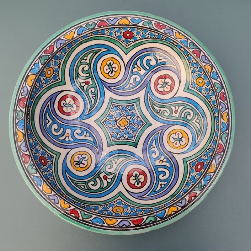 Plato de cerámica marroquí