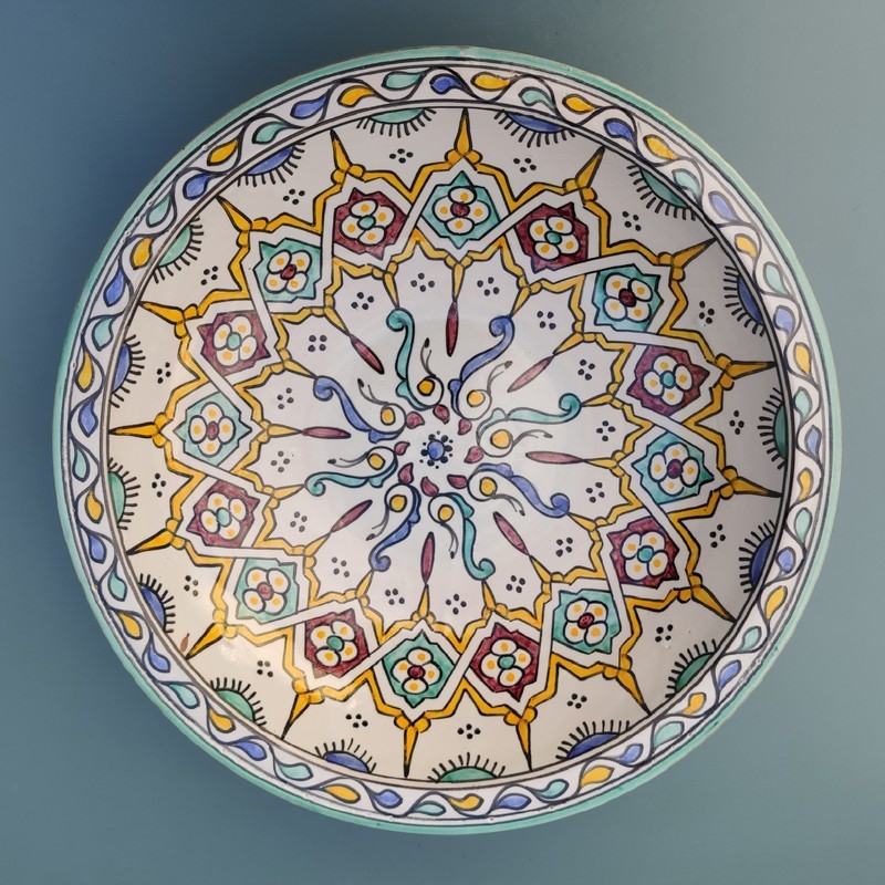plato de cerámica marroquí