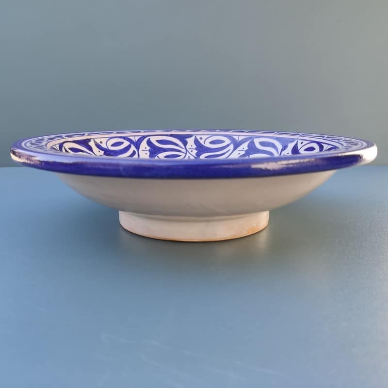 plato de cerámica pintado marroquí