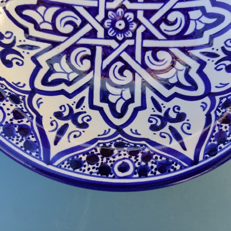 plato de cerámica marroquí