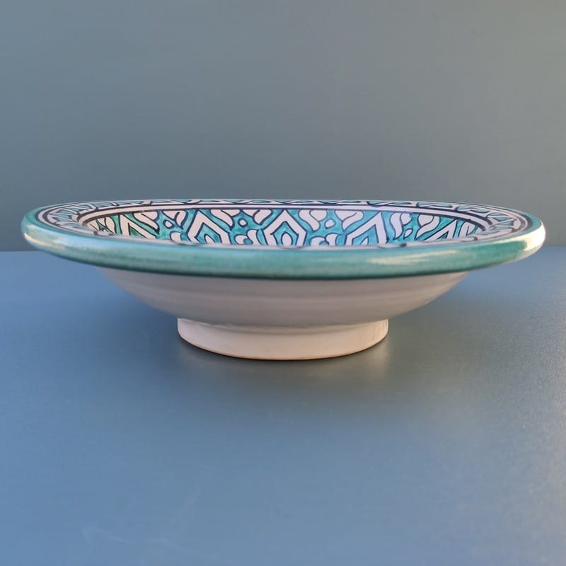 plato de cerámica pintado árabe