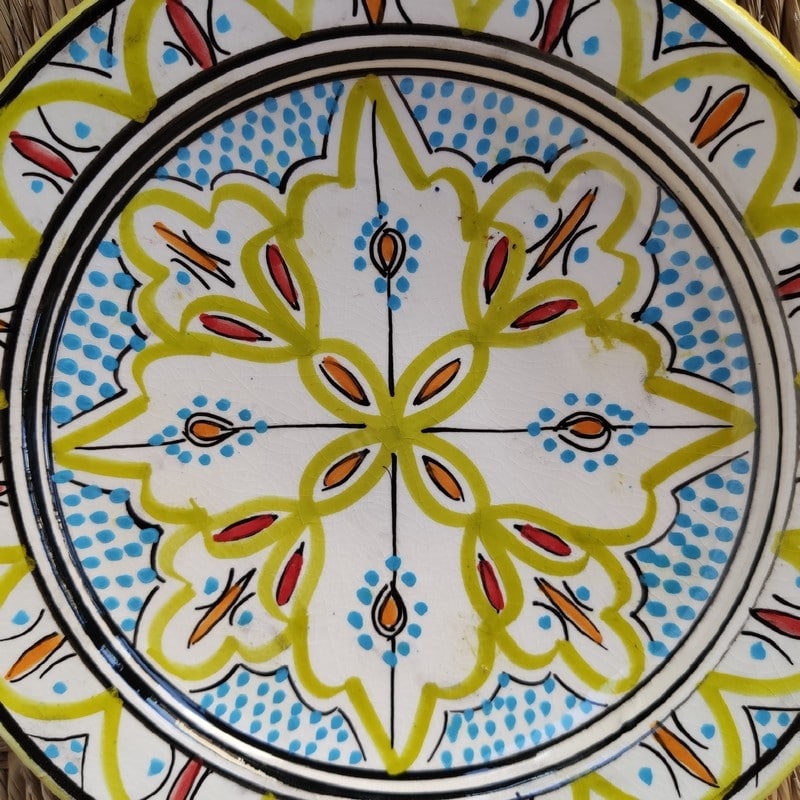 platos de cerámica marroquí
