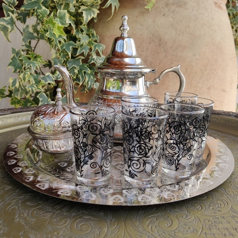 servicio de té marroquí