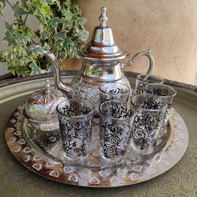 juego de té grande árabe