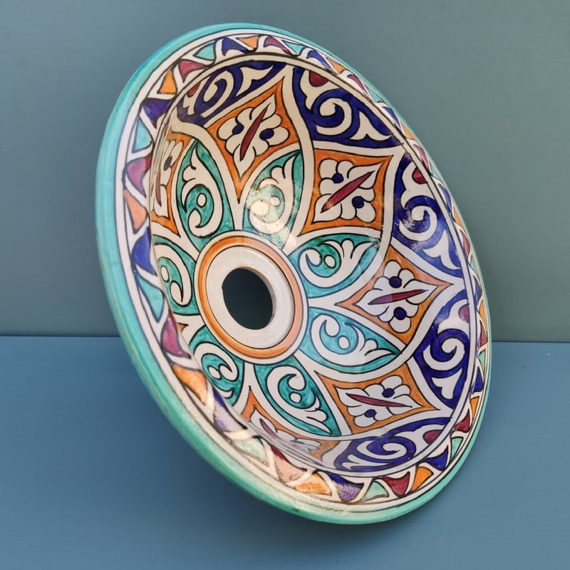 lavabo árabe de cerámica