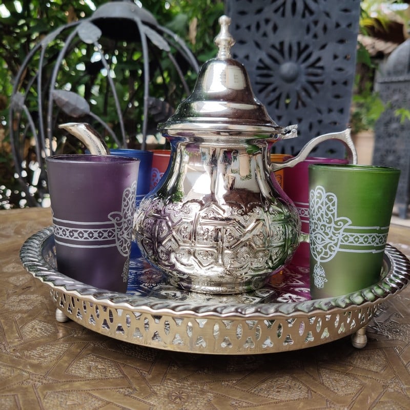Juego de té marroquí mediano Mulay