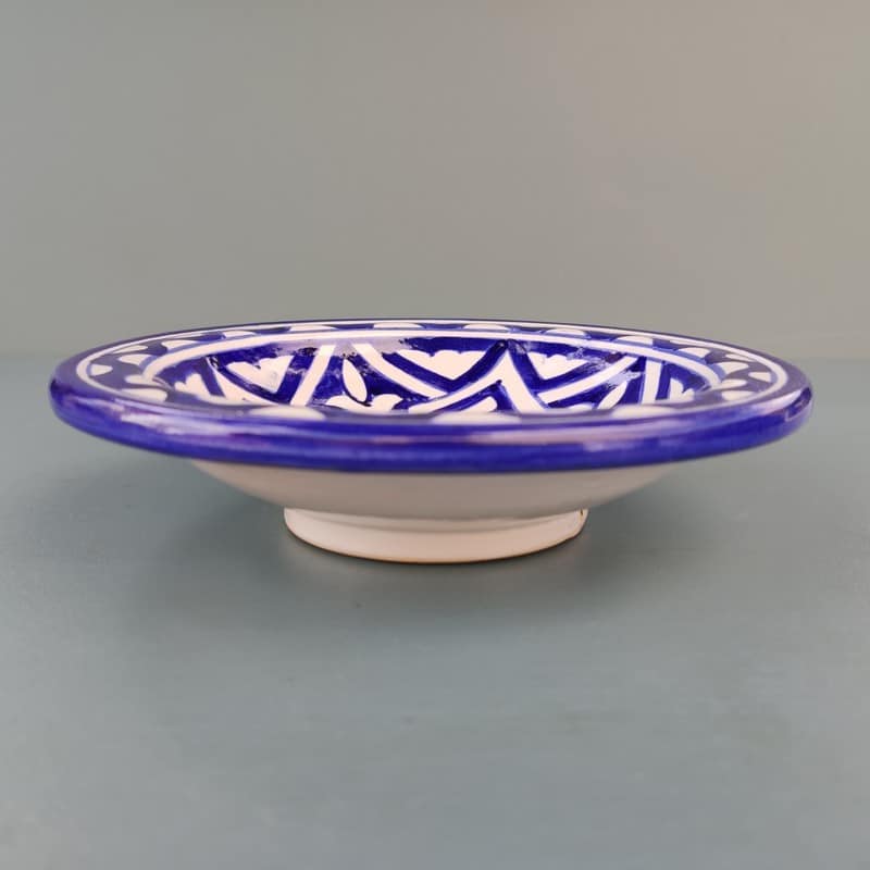 plato pintado marroquí de cerámica
