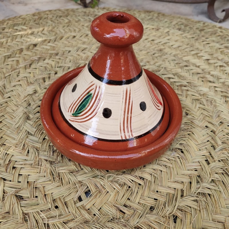 Tajine de cerámica marroquí Yebala - Artesanía Árabe