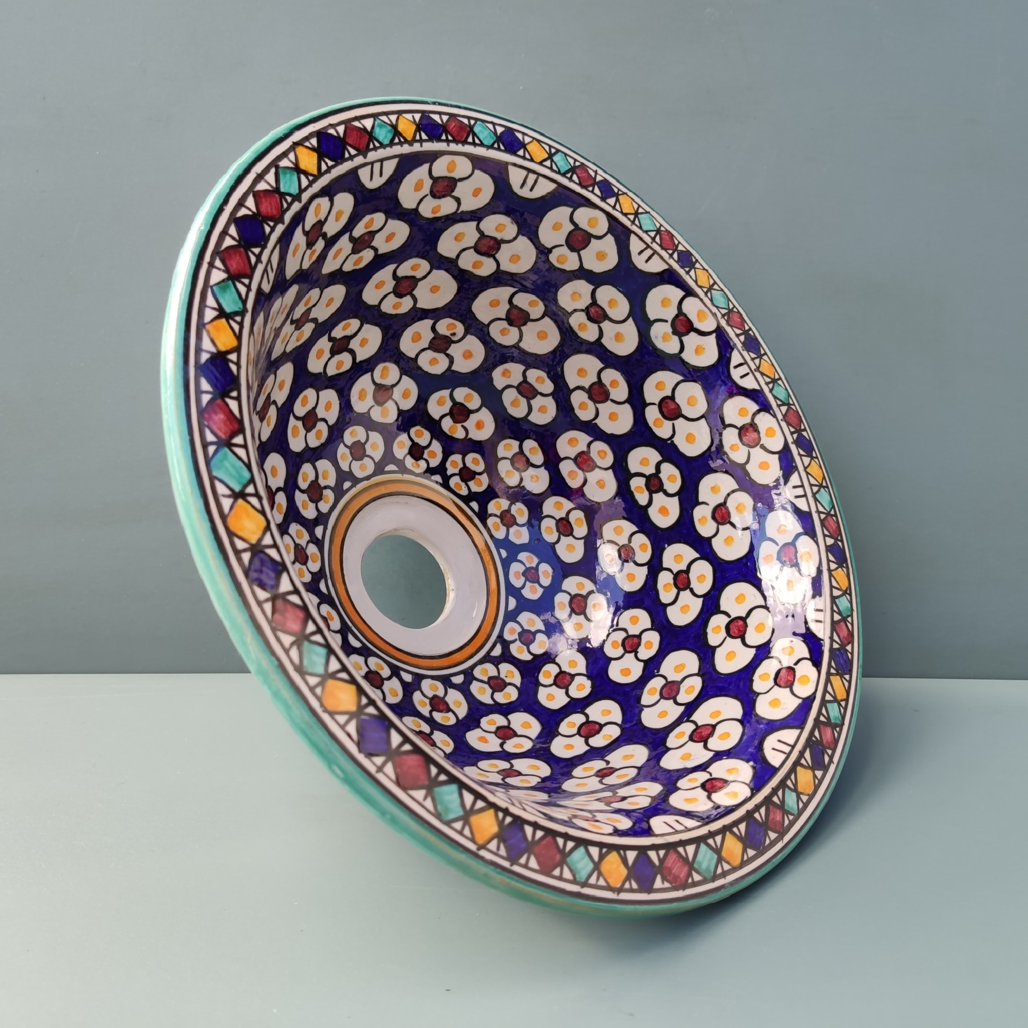 Lavabo de cerámica árabe 30cm