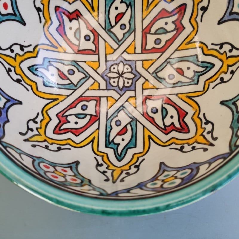 ensaladera de cerámica árabe