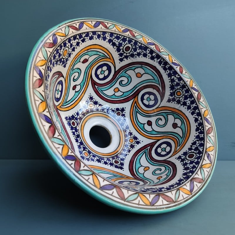 Lavabo de cerámica marroquí