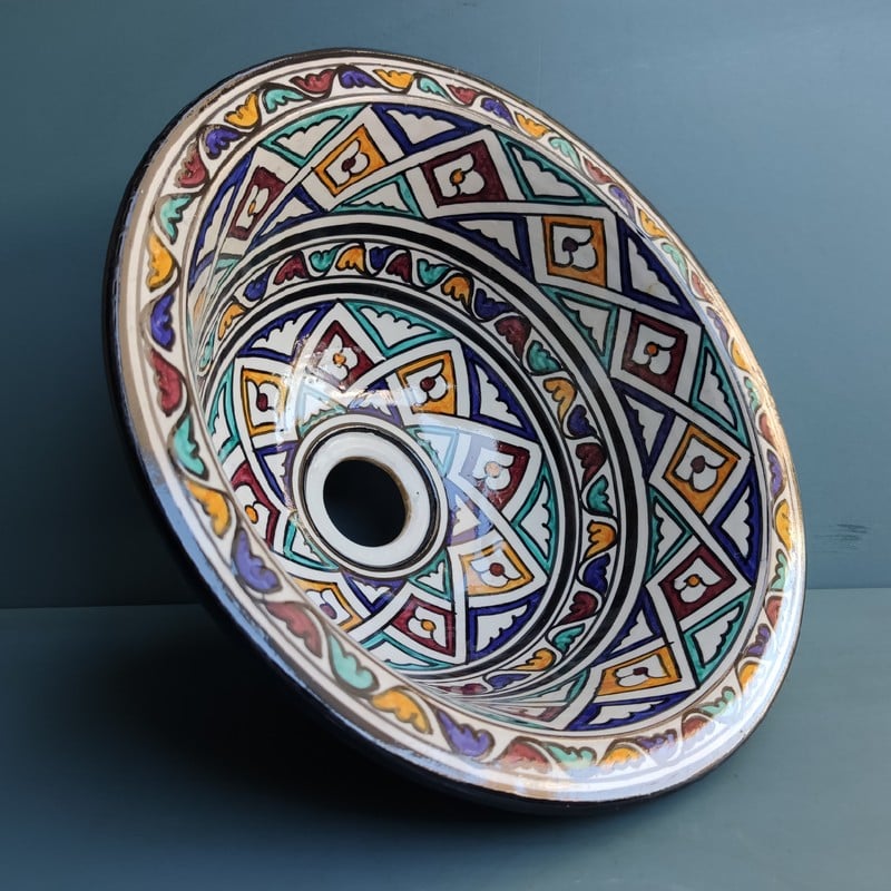 Lavabo de cerámica marroquí