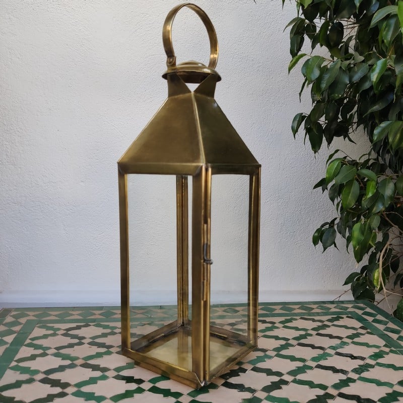 farol de cobre marroquí