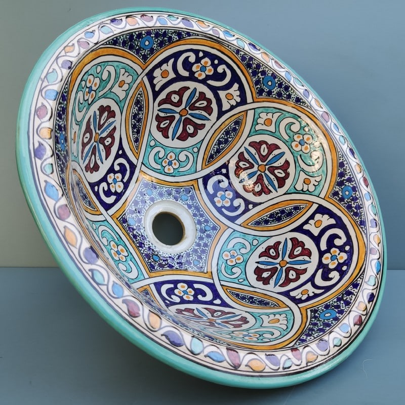 Lavabo de cerámica marroquí