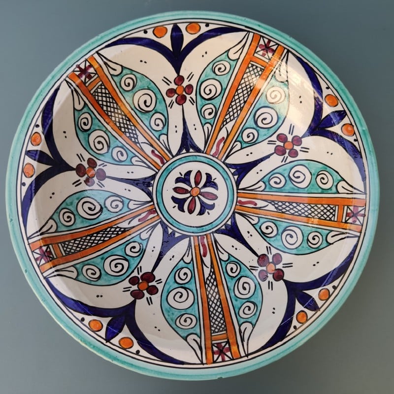 plato de cerámica árabe