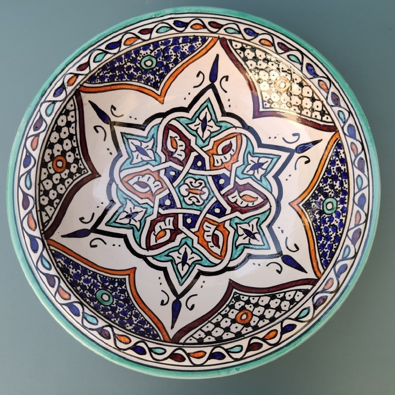plato de cerámica árabe