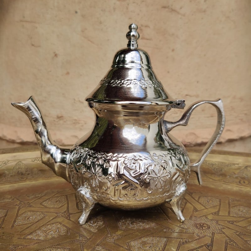 Tetera marroqui para 6 vasos - diseño sultan - Kenta Artesanía Marroquí