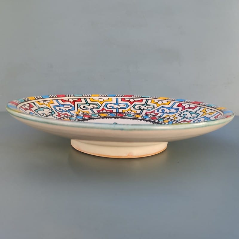 plato marroquí de cerámica grande