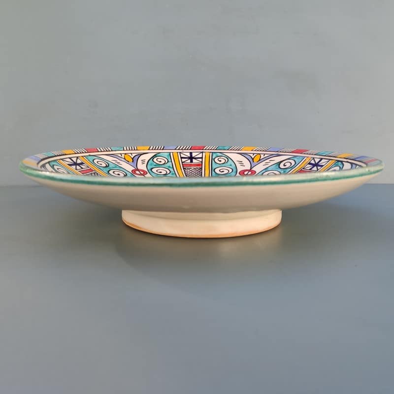 plato marroquí de cerámica grande