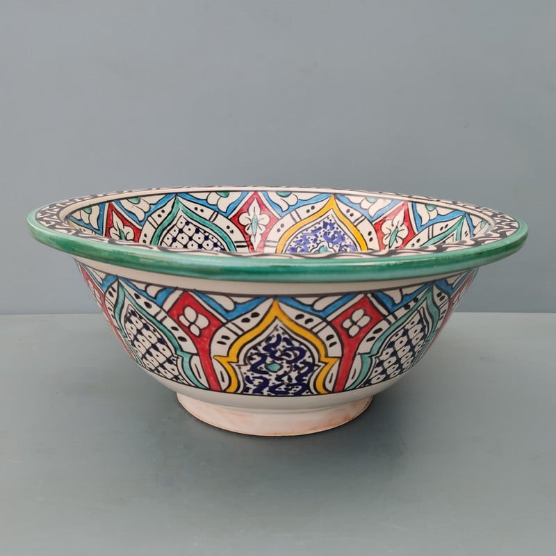 lavabo de cerámica marroquí pintado online