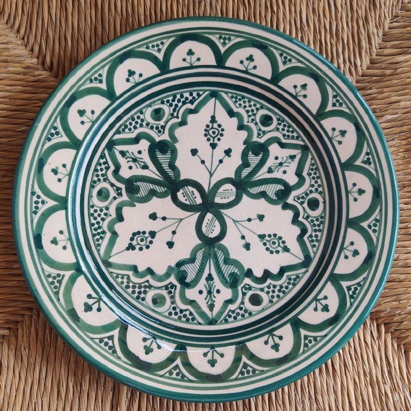 Vajilla Plato de cerámica marroquí