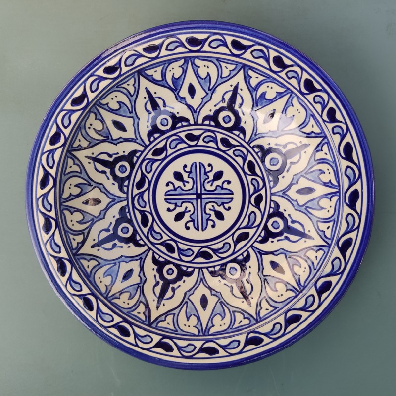 plato de cerámica marroquí para decoración